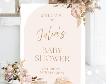 Boho Baby Shower Welcome Sign