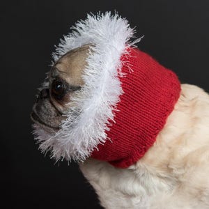 red santa snood