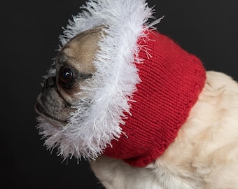 red santa snood