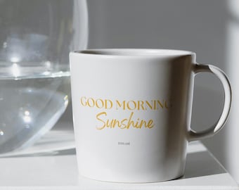 Good Morning Sunshine Mug – Positive morning mug | Coffee lover gift idea, motivational mug & sunny vibes – Mwasi permanent collection.
