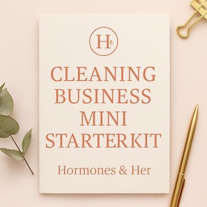 Cleaning Business Mini Starter Kit • 3-Step Beginner System • Pricing Guide, Client Scripts, Supply Checklist•