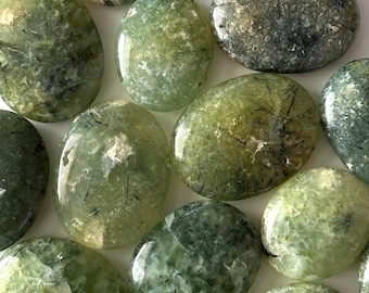 Prehnite Palm Stone | Inner Knowing | Prophetic Vision | Higher Guidance | Balance | Harmony | Intuition