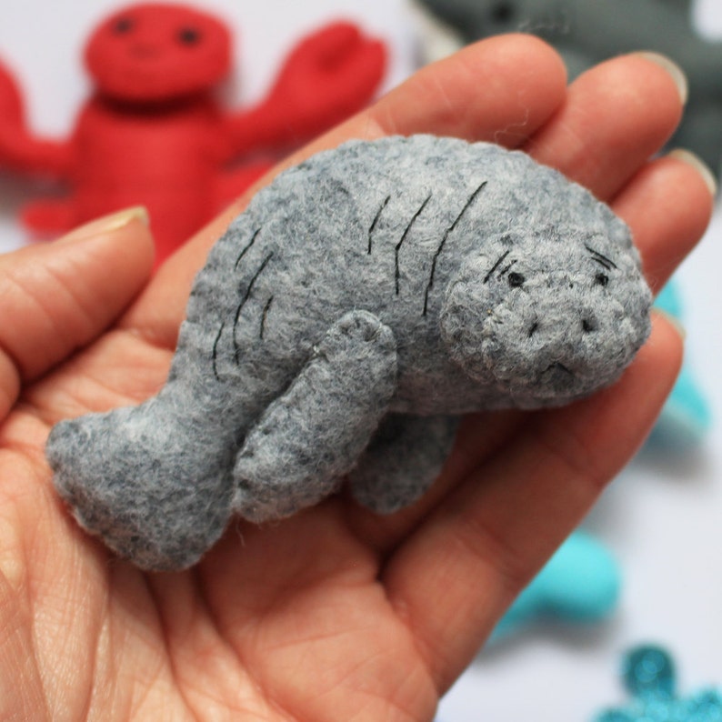 Sea Creatures felt softies pdf pattern sew sweet instant | Etsy