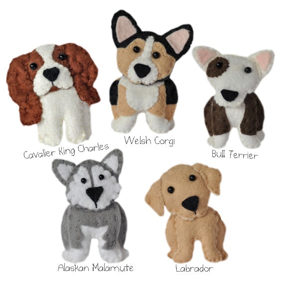 Cute plush Dogs sewing patterns set One pdf PATTERN sew Etsy