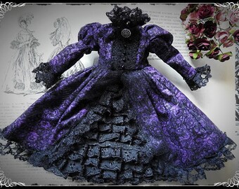 Vintage Victorian DRESS for Blythe by DollDressbyElena