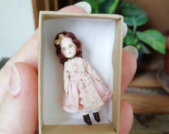 Tiny DOLL  ooak 1:12 miniature by JAN ALTHOUSE