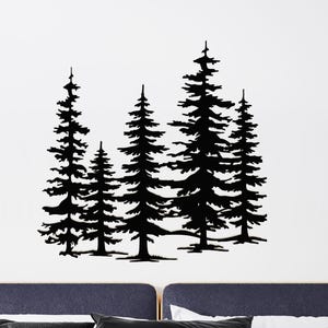 Pine Trees Metal Wall Art, Pines Metal Wall Decor, Tree Wall Hanging, Forest Metal Wall Decor, Pines Metal Wall Hanging, Tree Metal Wall Art