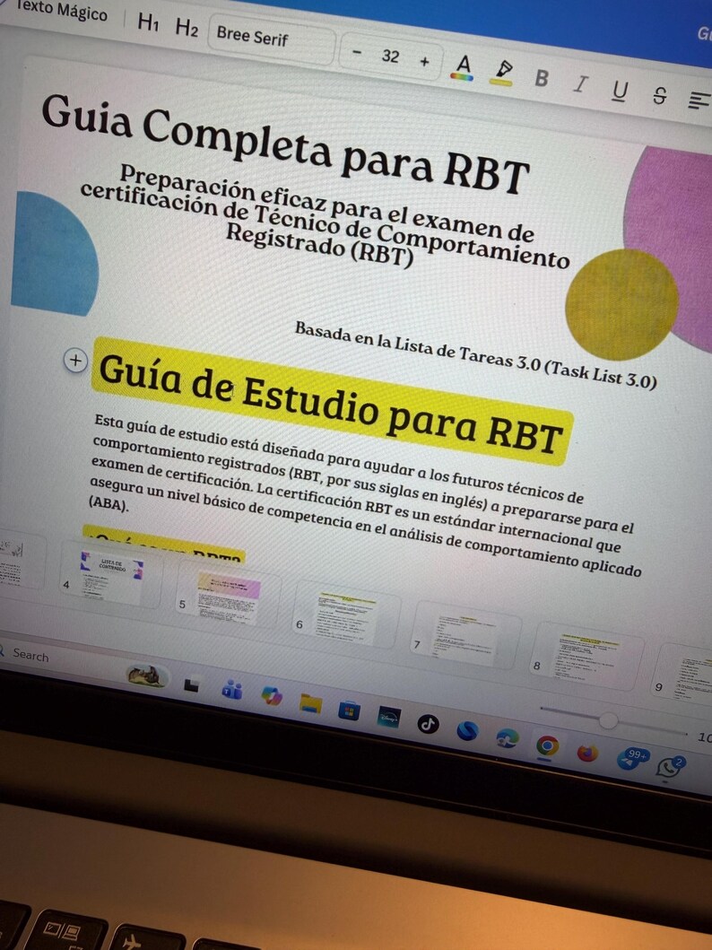 RBT Exam Study Guide 3.0 | Complete ABA Notes | Task List 3rd Edition ...