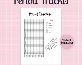 Period Tracker Printable Journal: Menstruation Health log, Yearly Tracker, Cycle Tracker, ovulation tracker