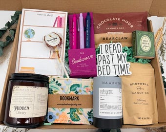 Book Lover Gift Box, Bookish Gift, Reader Gift Box, Cozy Reading Gift, Gift for Book Lovers, Book Club Gift