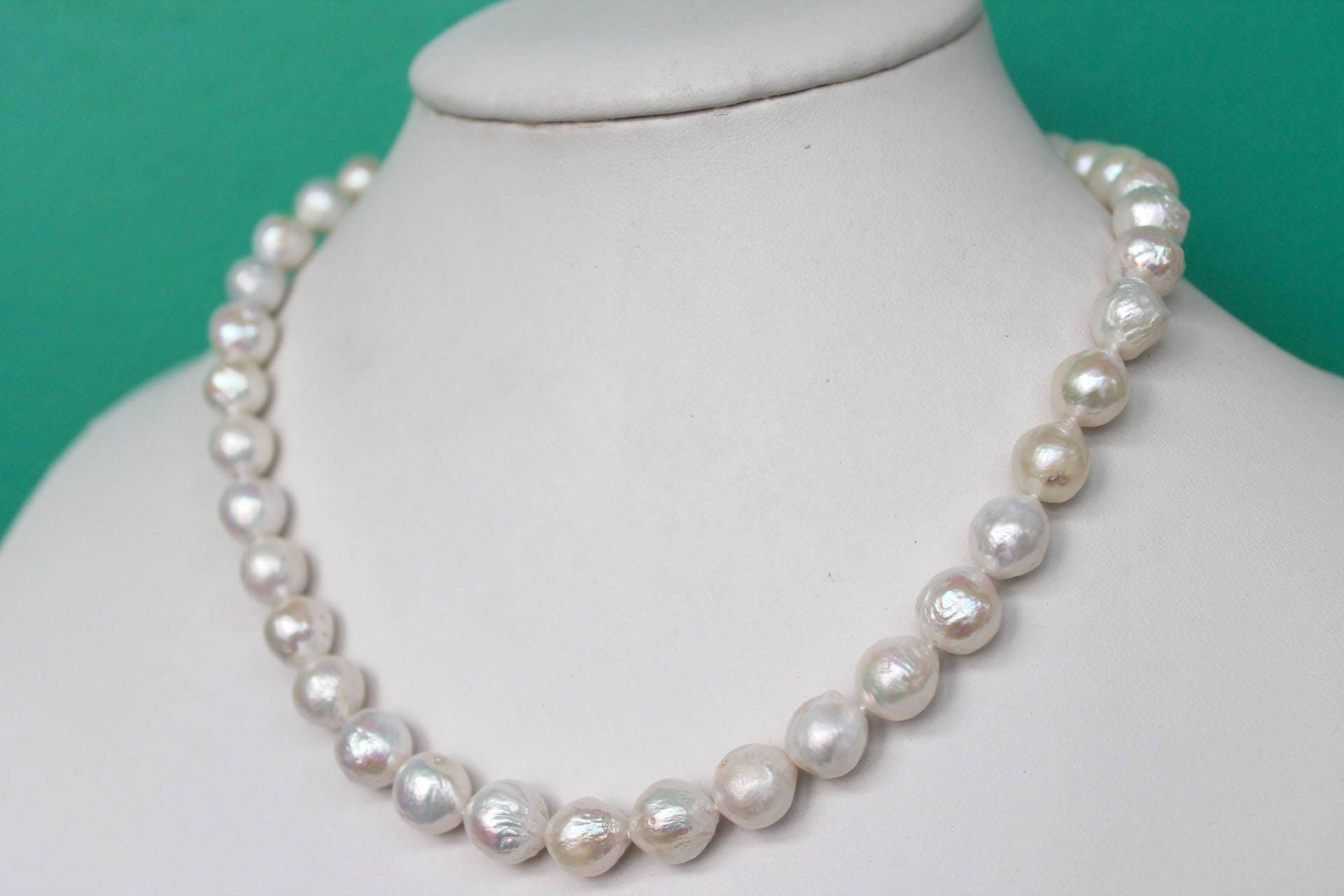 Beautiful White Kasumi-like Winkled Pearl Necklace - Etsy