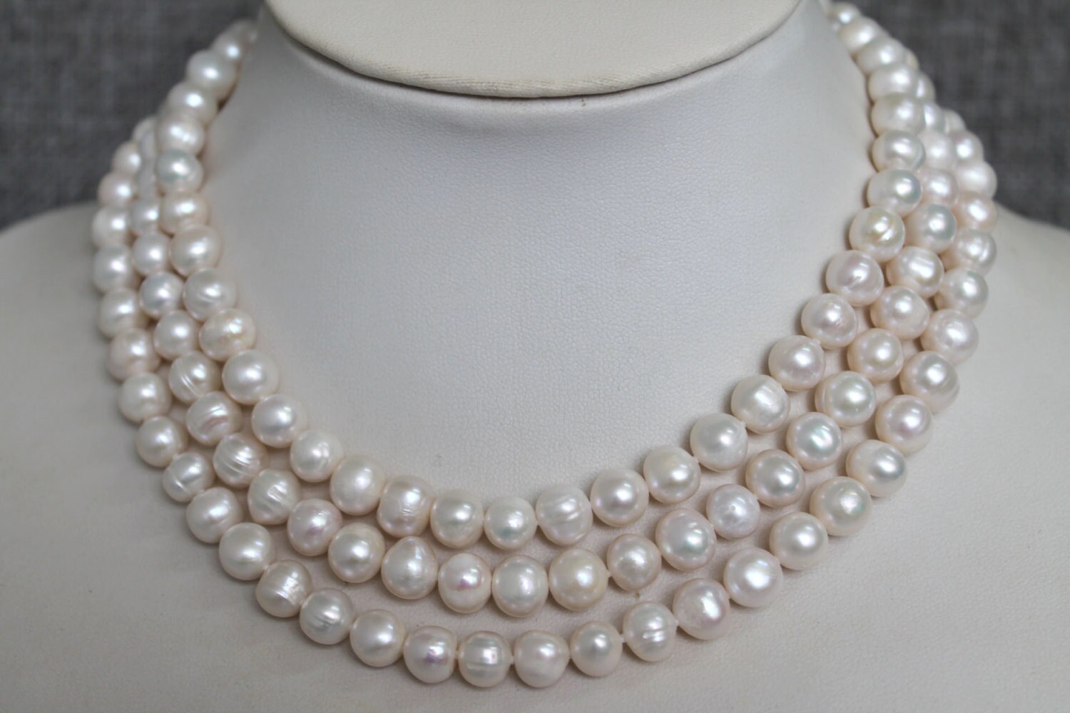 White 8-9mm Freshwater Pearl Rope Necklace 48 Inch Long - Etsy