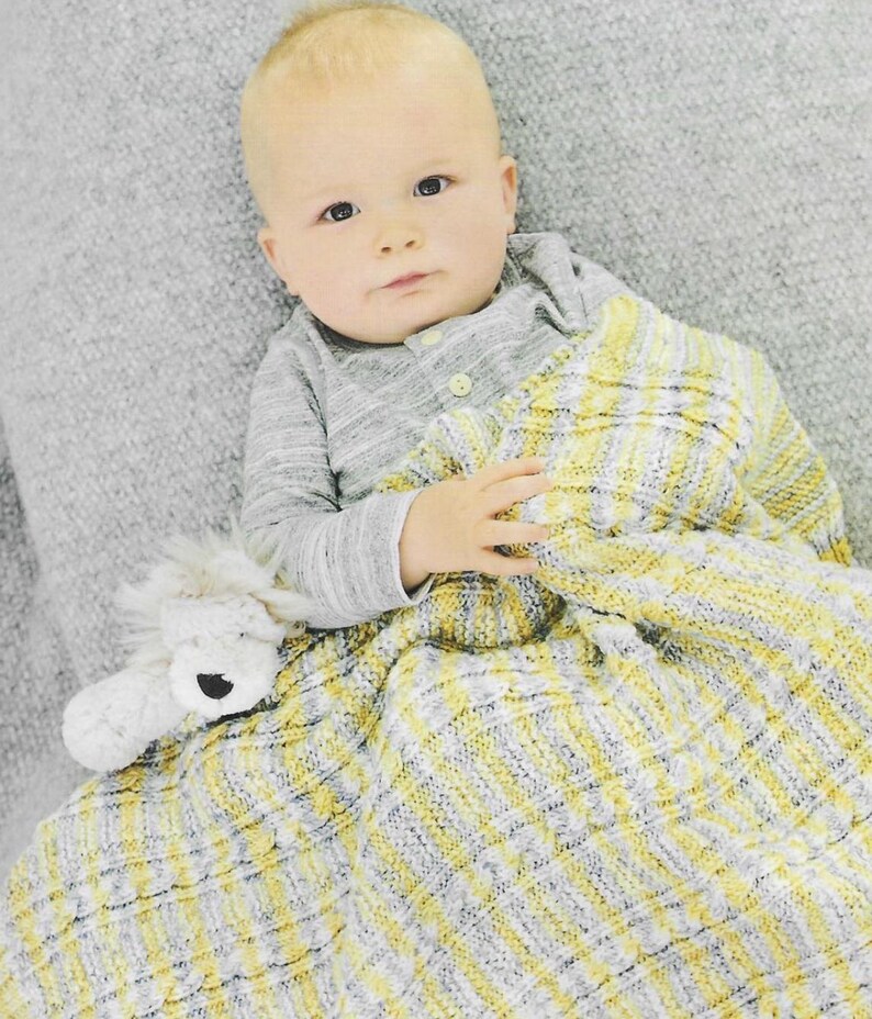 Baby Blanket Knitting Pattern PDF | Easy Beginner Chevron Texture ...