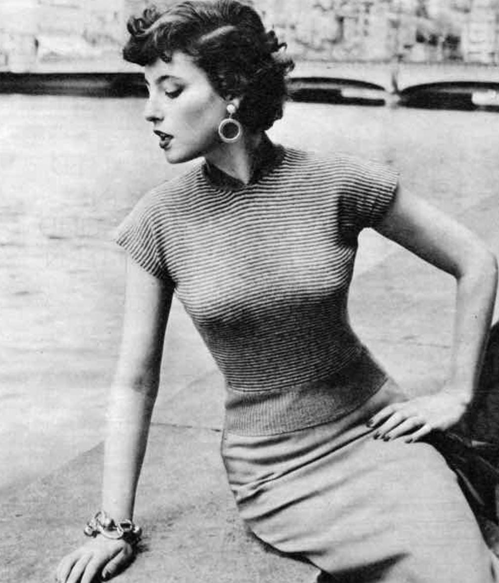1950s Striped Top - Etsy