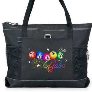 Personalized Bingo Babe Tote Bag