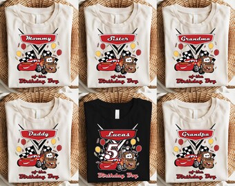 Disney Cars Family Birthday Boy Shirt, Lightning McQueen Birthday Boy Shirt, Custom Disney Cars Shirt, Custom Birthday Shirt, McQueen Shirt
