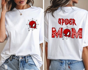 Custom Two Sided Spider Birthday T-Shirt, Spider Family Matching Birthday Party Shirt, Birthday Spider Shirt, Birthday Boy And Girl Shirt