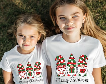 Christmas Gnomes T-Shirt, Santa Gnomes Shirt, Christmas with my Gnomes Shirt, Christmas Shirt, Christmas Day Gift, Merry Christmas Shirt