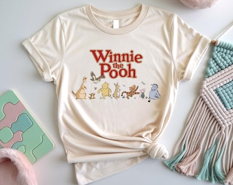 Disney Winnie The Pooh Shirt, Retro Winnie The Pooh Group T-Shirt, Animal Kingdom Group Shirt, Disneyworld Family Vacation Matching Shirts
