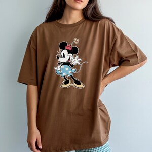 Cute Minnie Mouse Classic Sketch Comfort Colors® Shirt, Cute Vintage Portrait Minnie T-Shirt, Retro Minnie Mouse Family Vacation Trip Shirt image 7