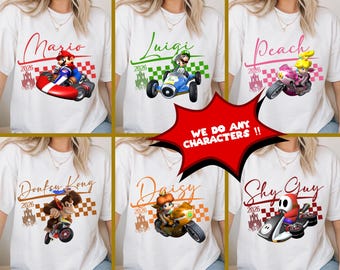 Super Mario Kart Shirt, Super Mario Kart Bros Shirt, Mario Epic Universe Family Shirt, Disney Trip Mario T-Shirt, Group  Shirt