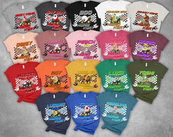 Mario and Friends Kart Matching T-Shirts, Mario Kart T-Shirts, Mario Kart Characters Shirt, Mario Characters Shirt, Mario Kart Shirt