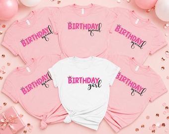 Women Birthday Squad Shirts, Birthday Girl Shirt, Birthday Team Shirt, Birthday Squad Party Group Shirts, Birthday Squad Group Shirts
