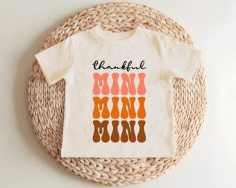 Thankful Mama Mini Shirt, Fall Mommy and Mini Shirt, Gift For Mama Shirt, Gift For Thanksgiving Shirt, Thanksgiving Dinner Family T-Shirt