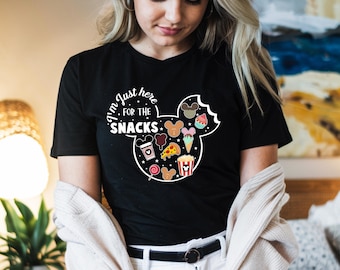 I'm Just Here For The Snacks T-Shirts, I am Just Here For The Drinks Shirts, Disney Food Beer Shirts, Disneyland Family Matching T-Shirts