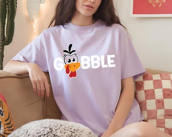 Comfort Colors® Gobble Shirt, Gobble Turkey Shirt, Thanksgiving Turkey T-Shirt, Thanksgiving Gobble Shirt, Comfort Colors® Gobble T-Shirt