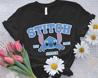 Stitch Est 2002 Kids T-Shirt, Cute Stitch Shirt, Lilo And Stitch T-Shirt, Cute Stitch T-Shirt, Disney World T-Shirts, Disneyland T-Shirt
