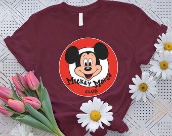 Mickey Mouse Club Group Matching Shirts, Mickey And Friends Retro Disneyland Trip Shirt,  Mickey Mouse Club Family Walt Disney World T-Shirt