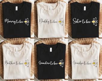Mommy to Bee Shirt, New Mom Shirt, Mommy Daddy Shirt, Pregnancy T-Shirt, Daddy to Bee Shirt, Pregnancy Announcement Shirt, Family Shirts