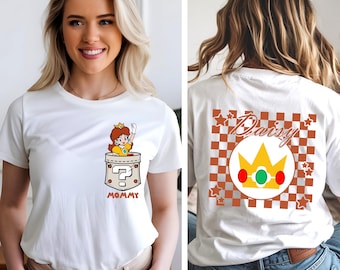 Super Mario Family Matching Shirts, Mario Checkered Birthday Trip Shirts, All Characters Vacation Outfit, Holiday Travel T-Shirts for Family