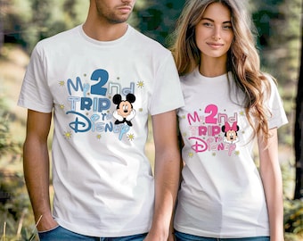 My 2nd Trip to Disney Kids Shirt, Disney Family Matching Shirt, Disney Shirt, Disney Trip Toddler Shirt, 2nd Trip To Disney Baby Bodysuit
