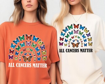 Comfort Colors® All Cancers Matter Shirt, Faith Hope Love Shirt, Fight Cancer Women Shirt, Comfort Colors® Cancer Awareness Women T-Shirt