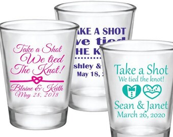 Wedding Shot Glasses Etsy