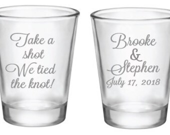 Wedding Shot Glasses Etsy