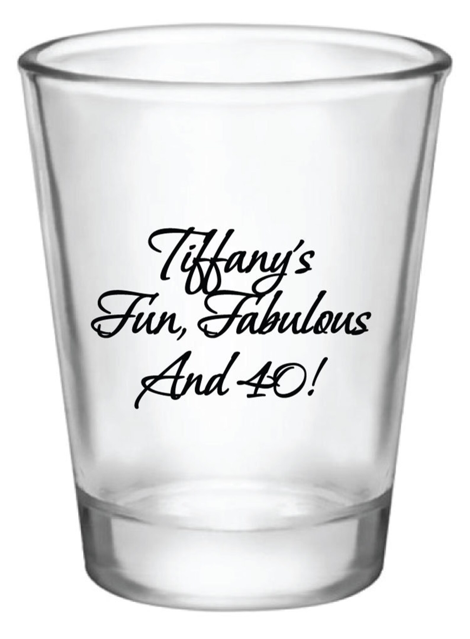 40th birthday shot glasses 40th birthday party favors custom Etsy