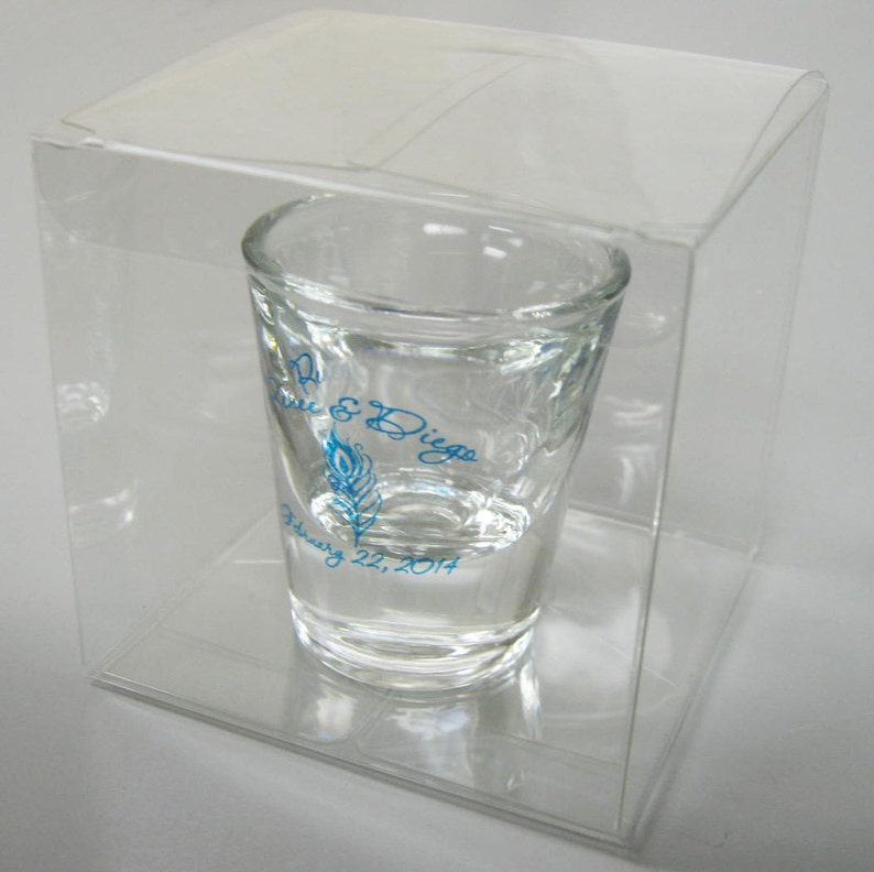 Votive Holders Etc Perfect for Shot Glasses 75 Clear Wedding Favor Boxes