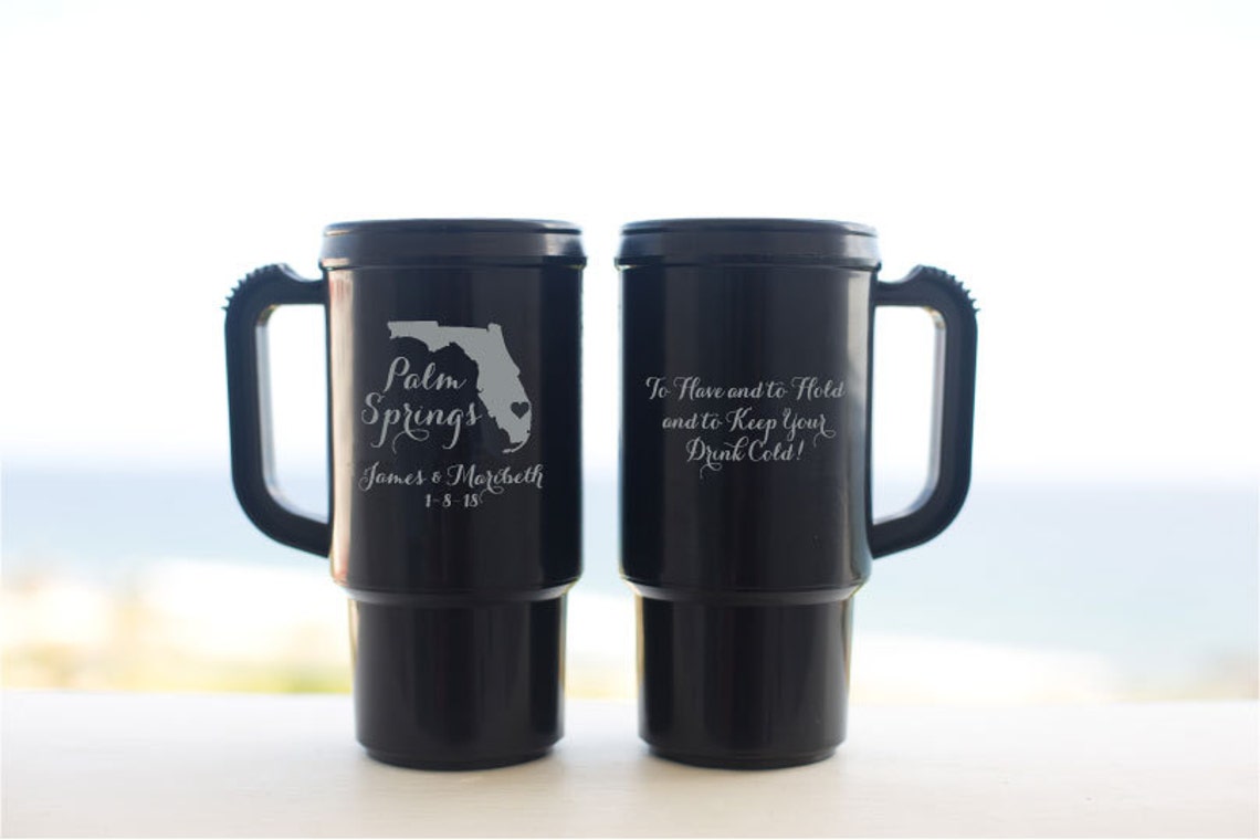 Wedding Favors Florida Beach Wedding 50 Personalized 14oz Etsy