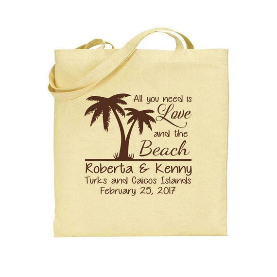 Destination Wedding Favors Custom Tote Bags Beach Bags Etsy