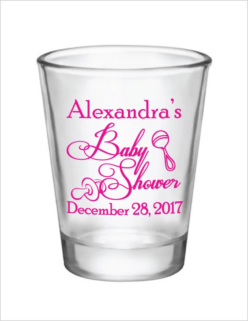 baby shower shot glass favors