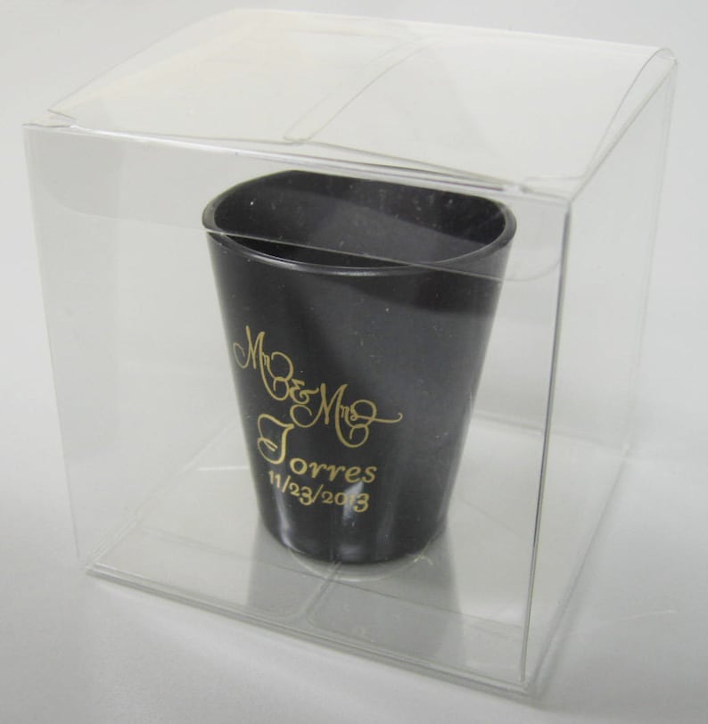 Votive Holders Etc Perfect for Shot Glasses 75 Clear Wedding Favor Boxes