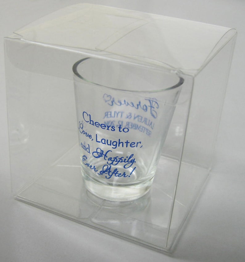 Votive Holders Etc Perfect for Shot Glasses 75 Clear Wedding Favor Boxes
