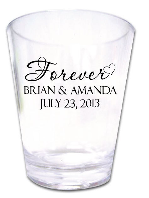 personalized plastic shot glasses