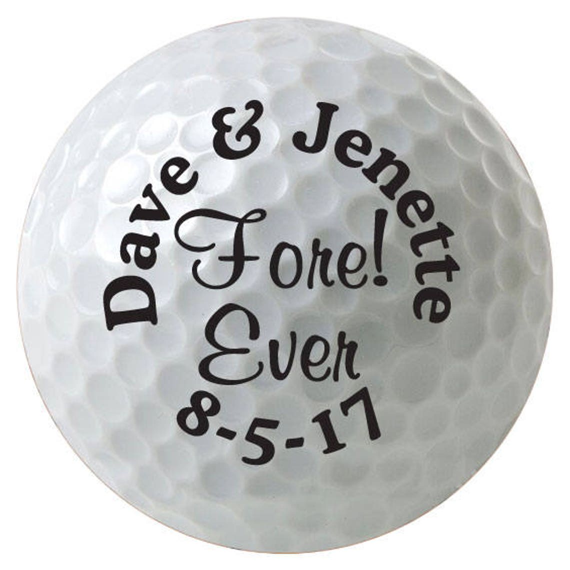 golf ball wedding favors