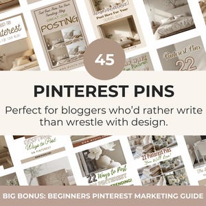 45+ Pinterest Pin Canva Templates: Viral Marketing Designs (Digital Download)