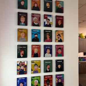 Cartazes de sala de aula de artistas famosos
