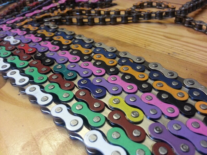 rainbow bike chain